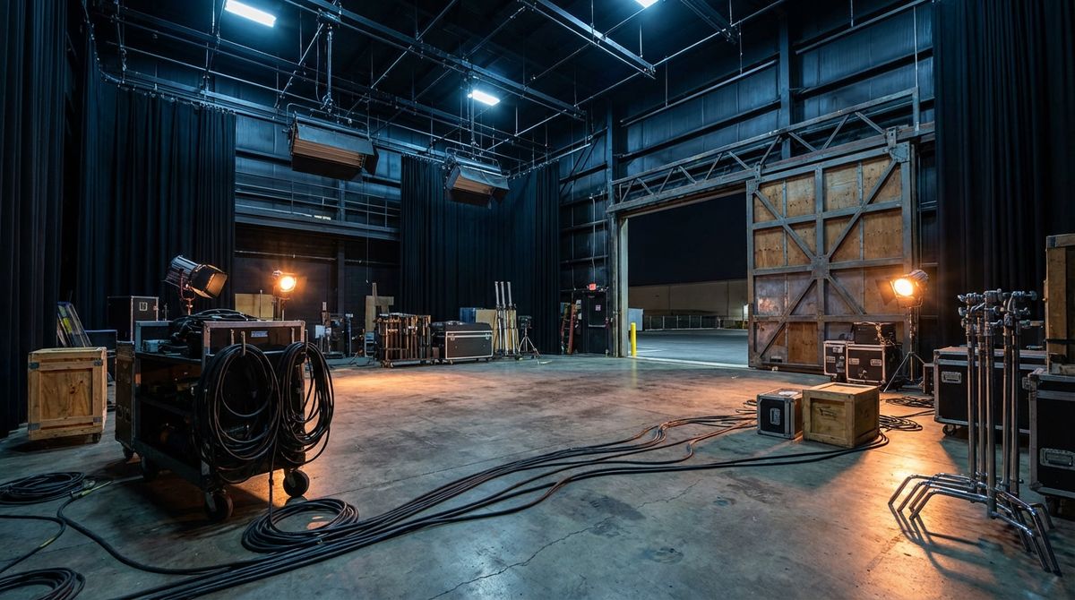 Professional film sound stage