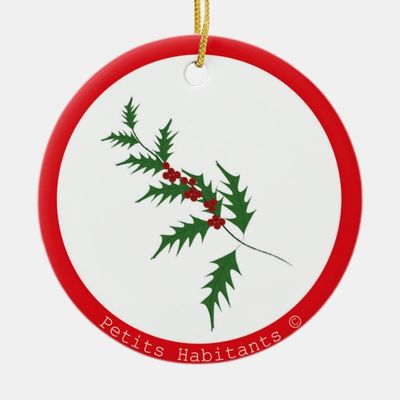 Christmas Leaves Ornament